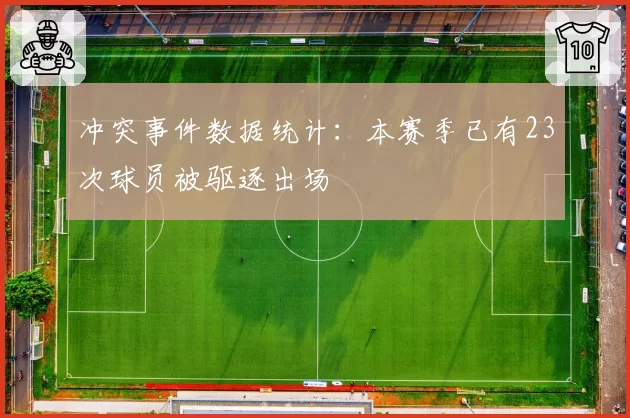 冲突事件数据统计：本赛季已有23次球员被驱逐出场